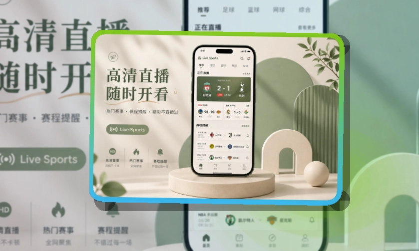 ued体育 App亮点，赛事入口更有层次，手机适配更突出，页面更有记忆点 页面展示